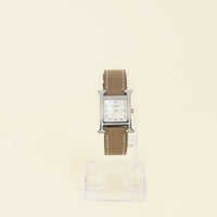 Hermes Stainless Steel Heure H Quartz Watch (Ladies)