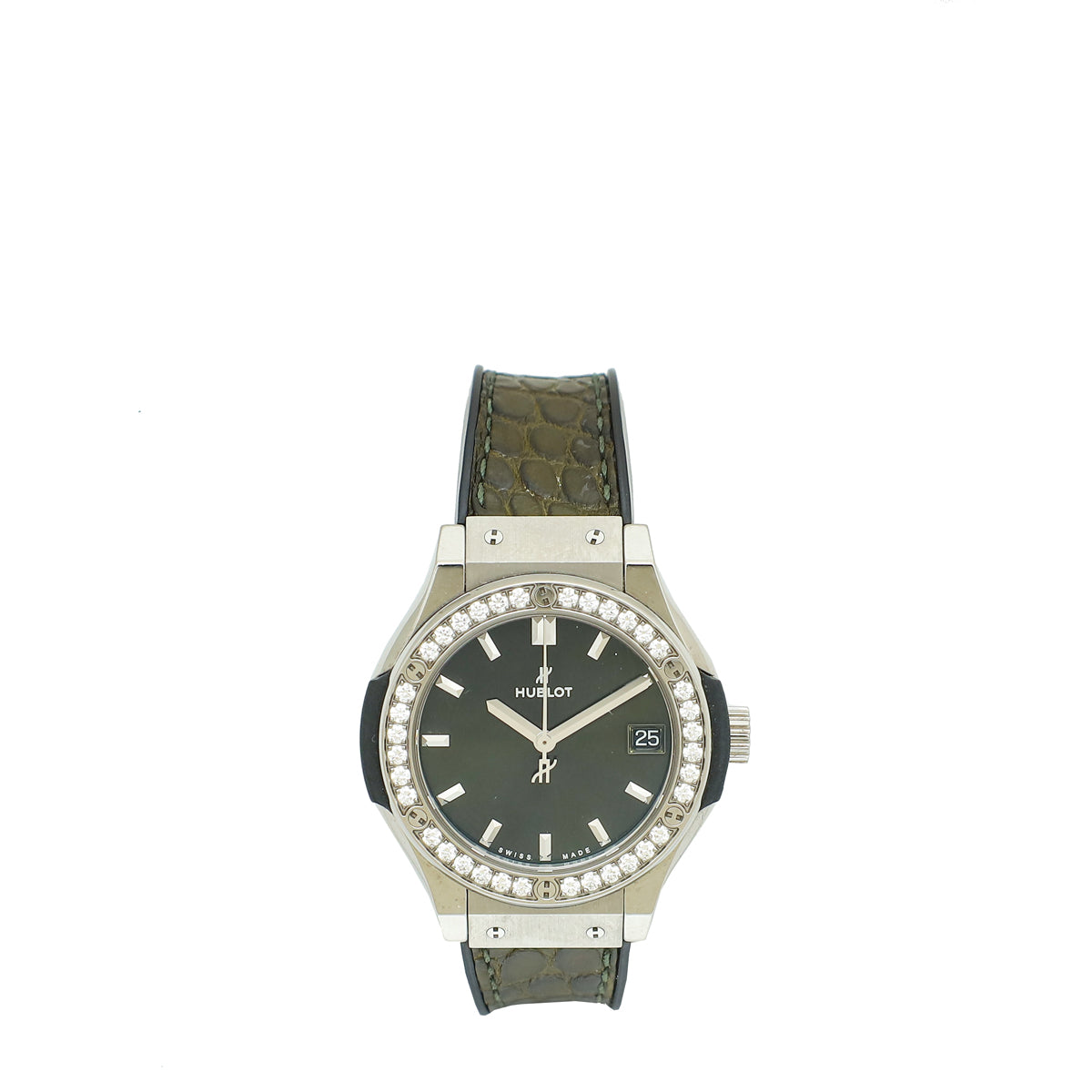 Hublot Titanium Classic Fusion Diamond 33mm Quartz Watch-Hublot-THE CLOSET