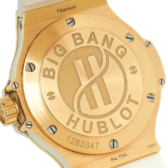 Hublot 18K Yellow Gold Diamonds Big Bang 38mm Quartz Watch