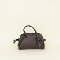 Jacquemus Chocolate Brown Le Petit Turismo Small Tote Bag