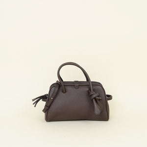 Jacquemus Chocolate Brown Le Petit Turismo Small Tote Bag