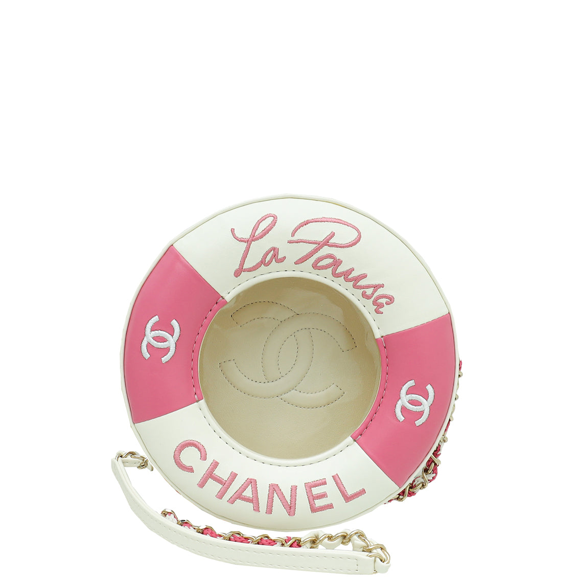 Chanel Bicolor CC Coco Lifesaver Round Small Bag