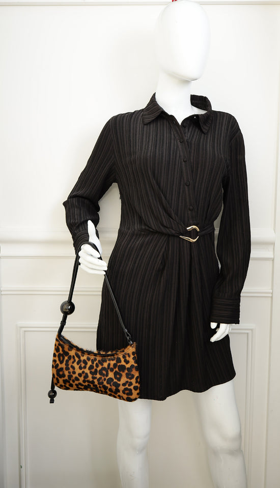 Jacquemus Leopard Print Brown Le Bisou Perle Bag