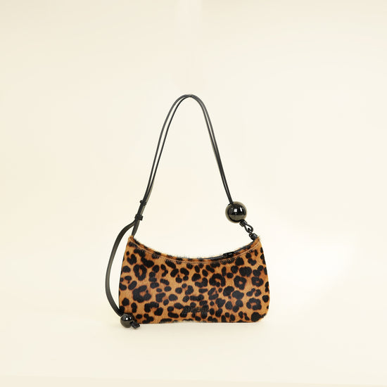 Jacquemus Leopard Print Brown Le Bisou Perle Bag