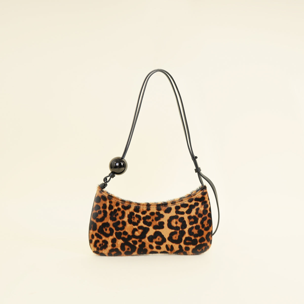 Jacquemus Leopard Print Brown Le Bisou Perle Bag