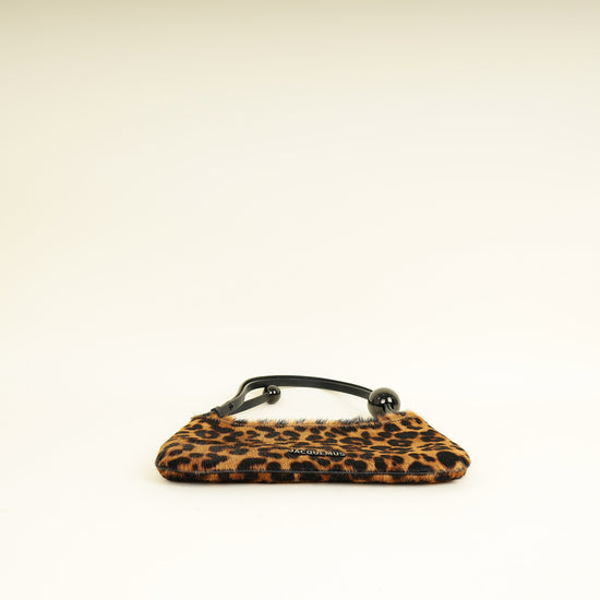 Jacquemus Leopard Print Brown Le Bisou Perle Bag