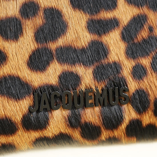Jacquemus Leopard Print Brown Le Bisou Perle Bag