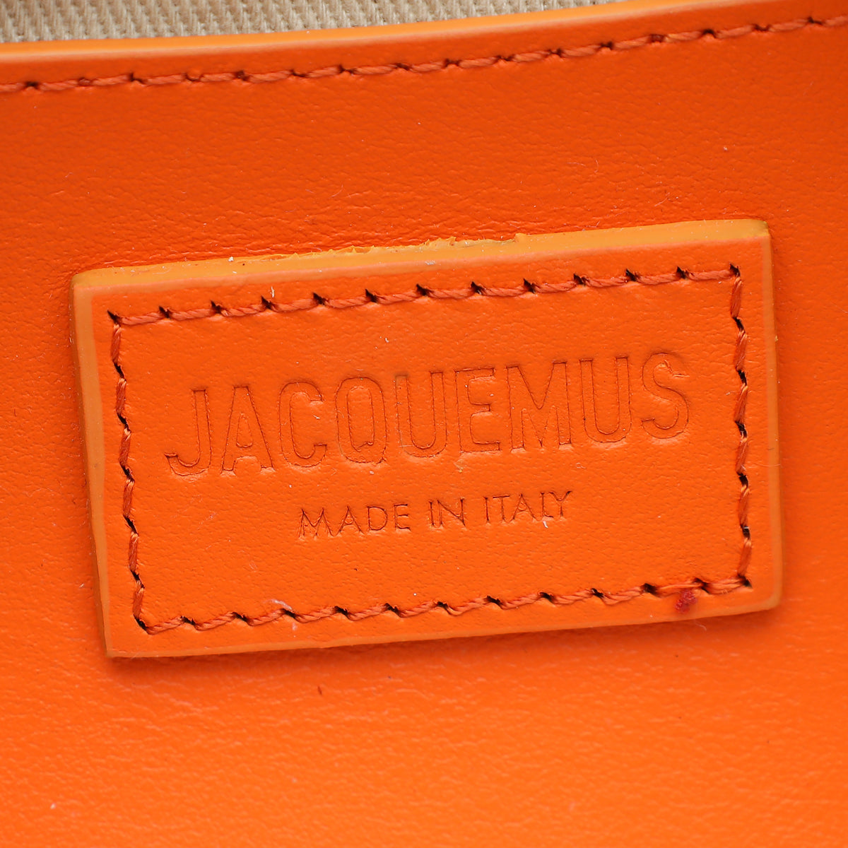 Jacquemus Orange Calf Hair Le Bisou Shoulder Bag