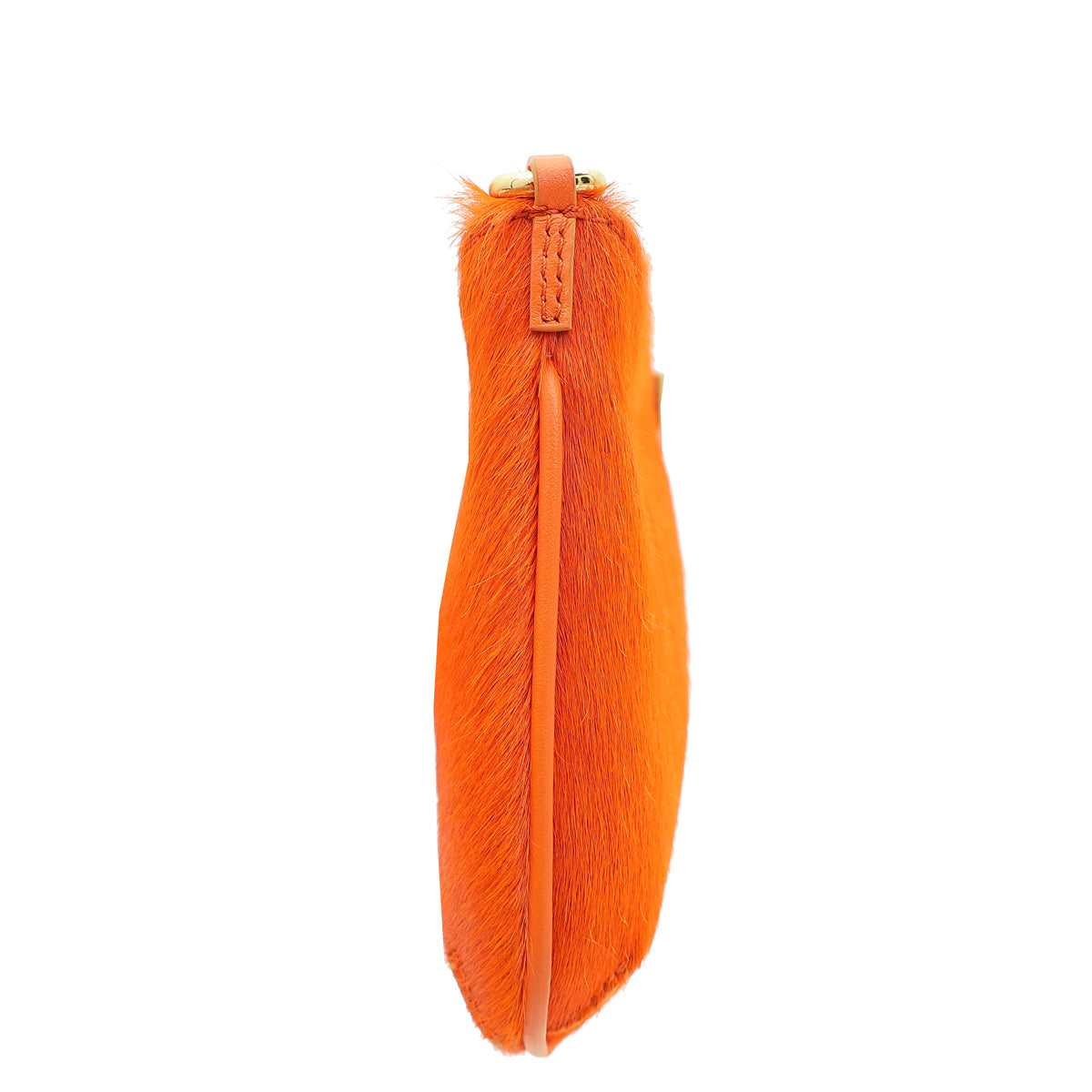 Jacquemus Orange Calf Hair Le Bisou Shoulder Bag