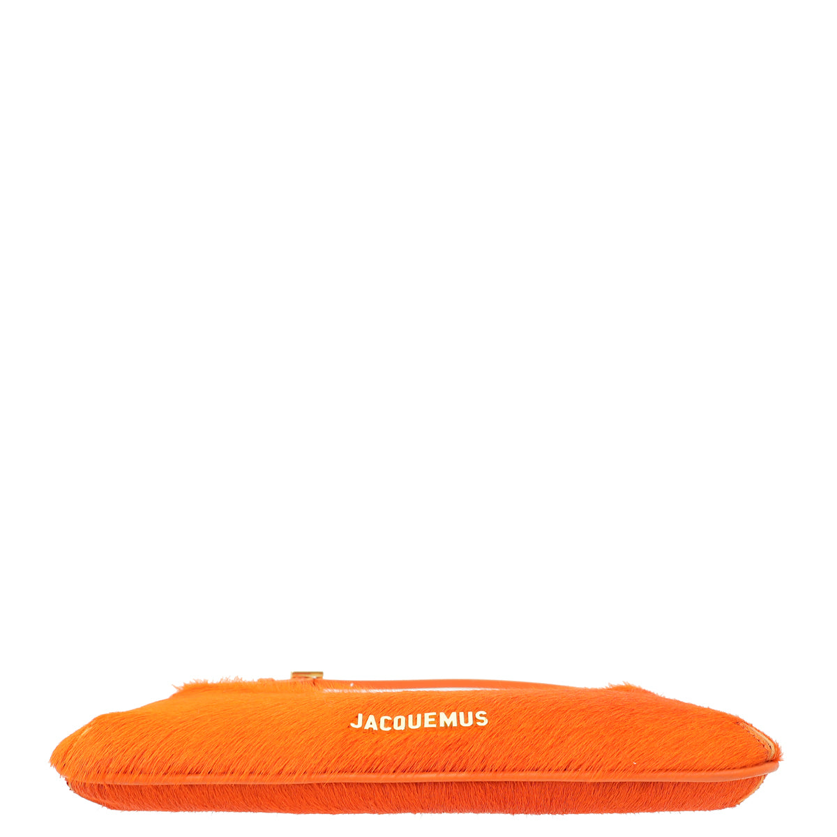 Jacquemus Orange Calf Hair Le Bisou Shoulder Bag