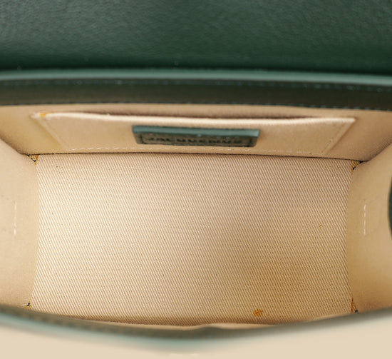Jacquemus Emerald Green Le Chiquito Moyen Forever Bag