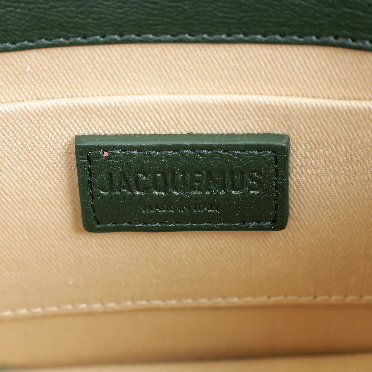 Jacquemus Emerald Green Le Chiquito Moyen Forever Bag