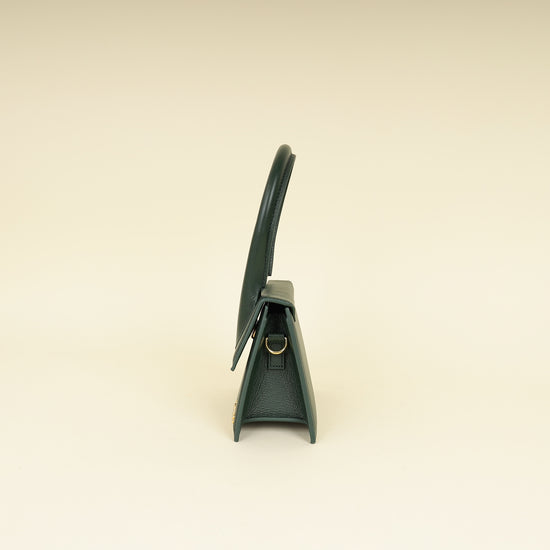 Jacquemus Emerald Green Le Chiquito Moyen Forever Bag