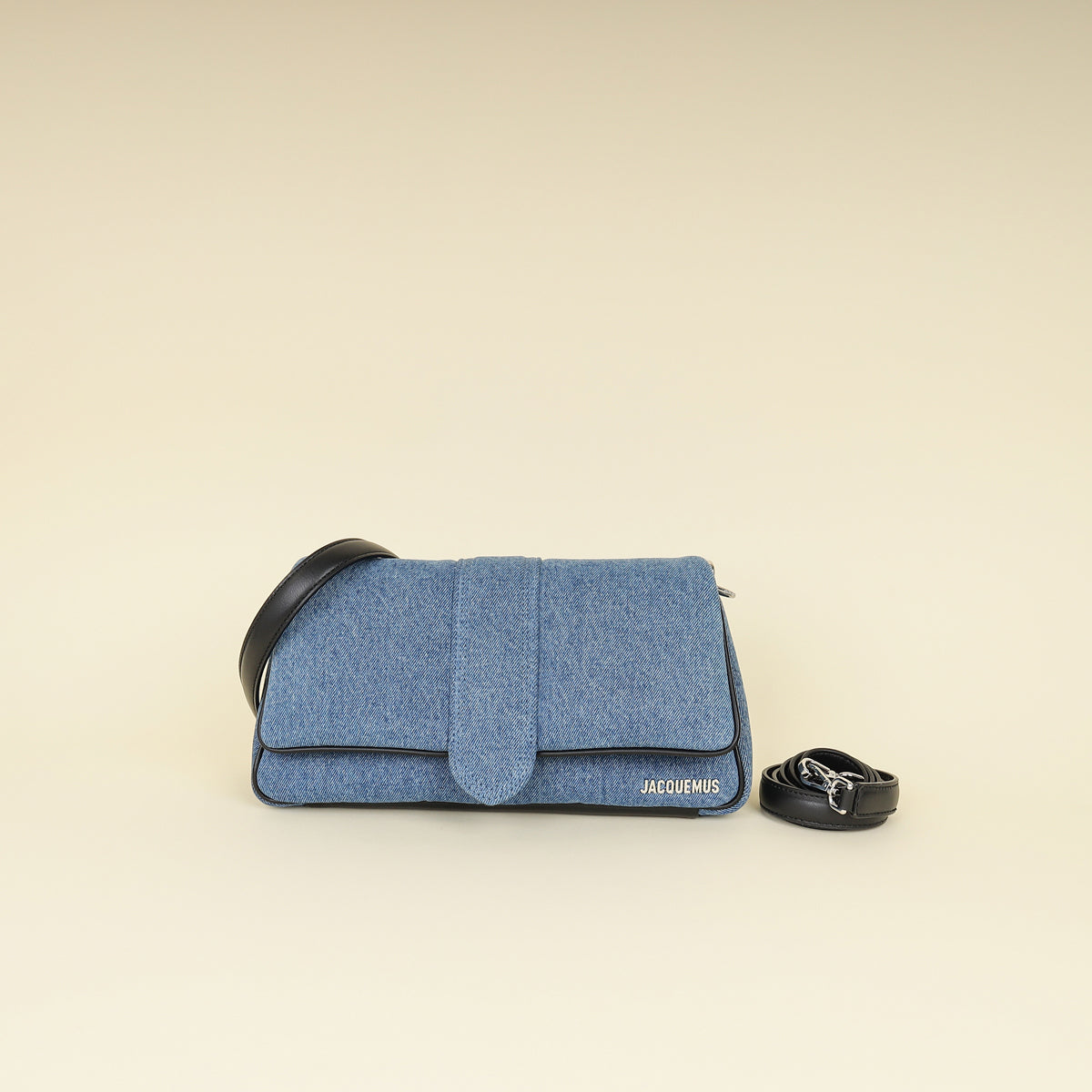 Jacquemus Bicolor Le Bambimou Denim Padded Bag-Jacquemus-THE CLOSET