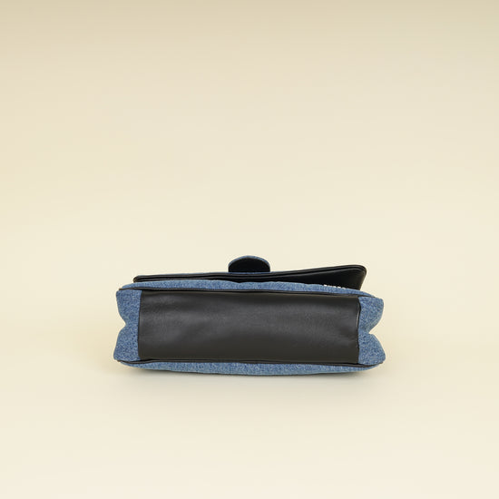 Jacquemus Bicolor Le Bambimou Denim Padded Bag-Jacquemus-THE CLOSET