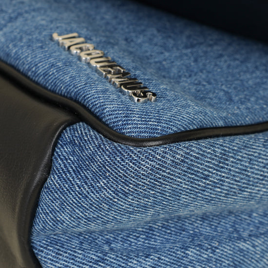 Jacquemus Bicolor Le Bambimou Denim Padded Bag-Jacquemus-THE CLOSET