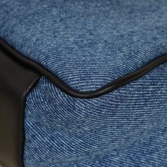 Jacquemus Bicolor Le Bambimou Denim Padded Bag-Jacquemus-THE CLOSET