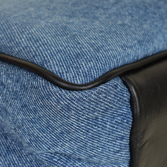 Jacquemus Bicolor Le Bambimou Denim Padded Bag-Jacquemus-THE CLOSET