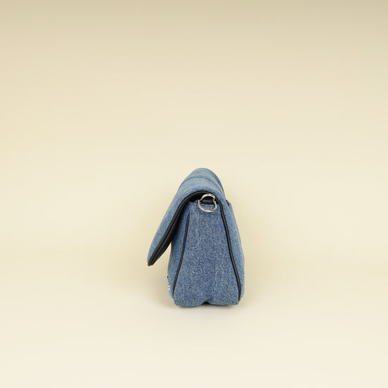 Jacquemus Bicolor Le Bambimou Denim Padded Bag-Jacquemus-THE CLOSET