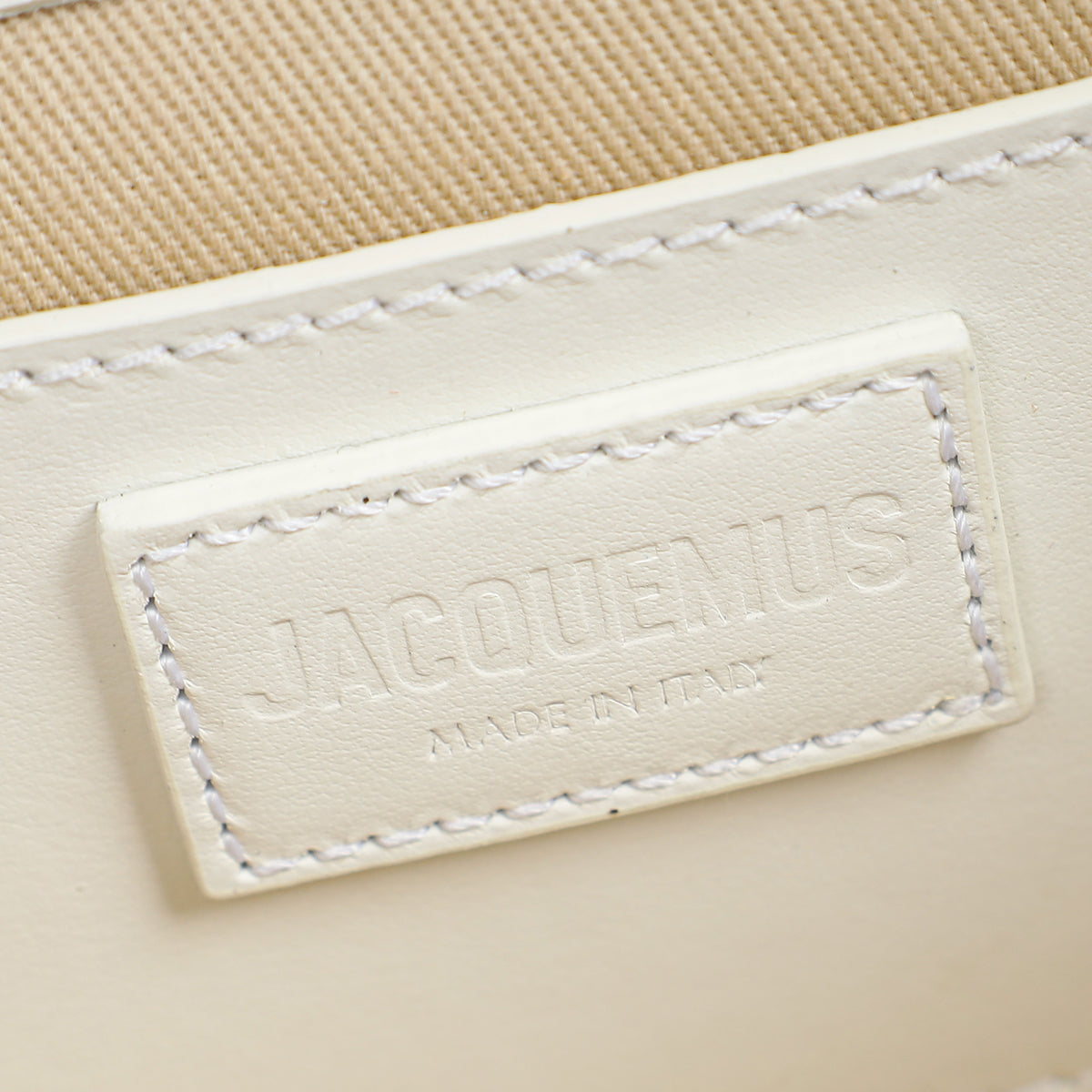 Jacquemus White The Bambino Les Classiques Large Bag