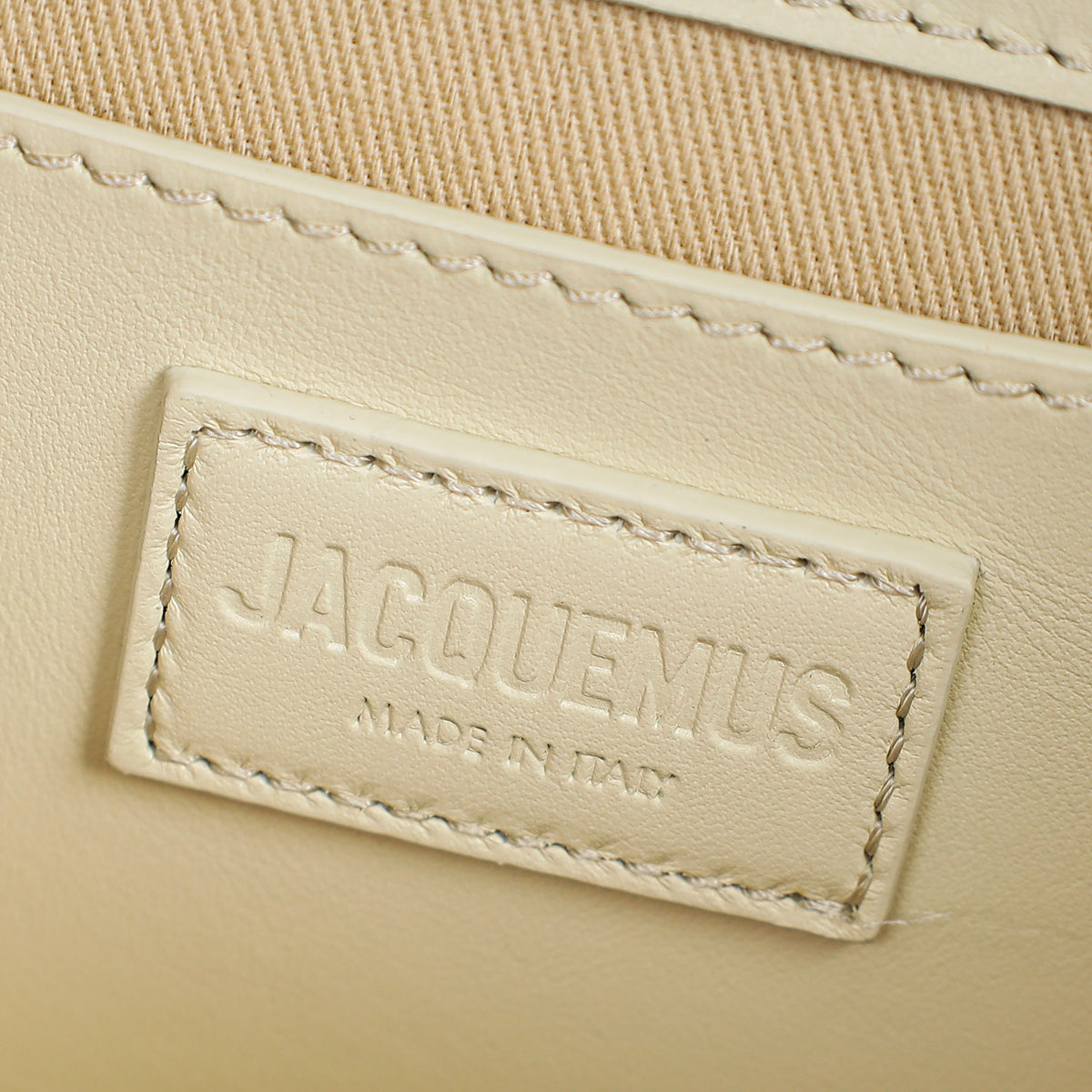Jacquemus Ivory The Bambino Les Classiques Large Bag