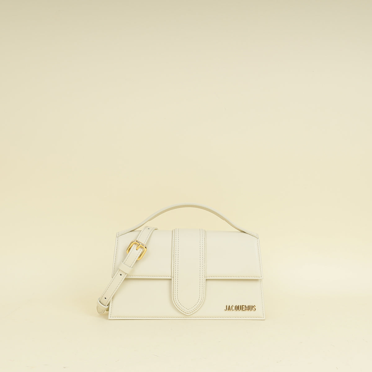 Jacquemus Ivory The Bambino Les Classiques Large Bag