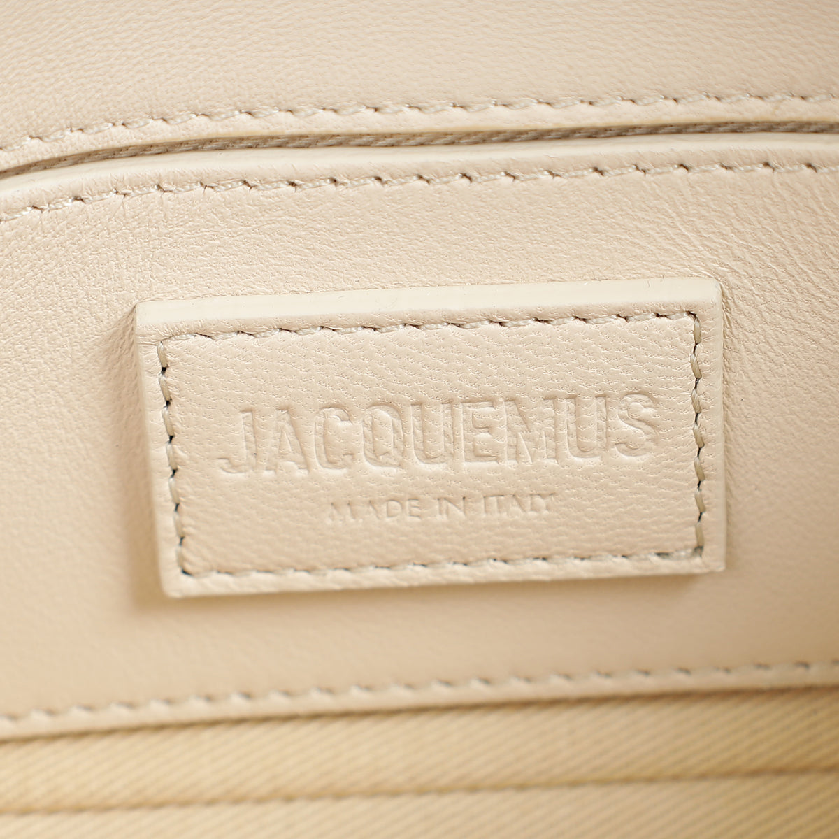 Jacquemus Ivory Le Petit Bambimou Chouchou Bag