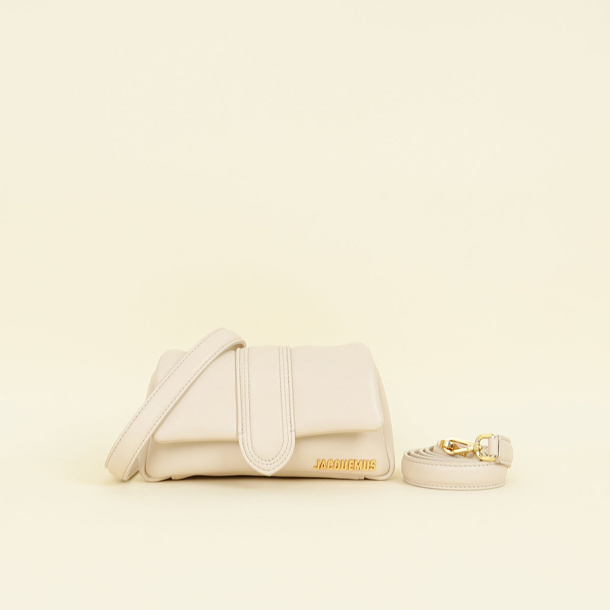 Jacquemus Ivory Le Petit Bambimou Chouchou Bag