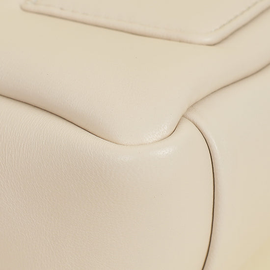 Jacquemus Ivory Le Petit Bambimou Chouchou Bag