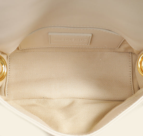 Jacquemus Ivory Le Petit Bambimou Chouchou Bag