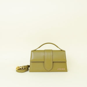Jacquemus Khaki The Large Bambino Le Classic Bag