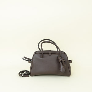 Jacquemus Chocolate Brown Le Petit Turismo Small Tote Bag