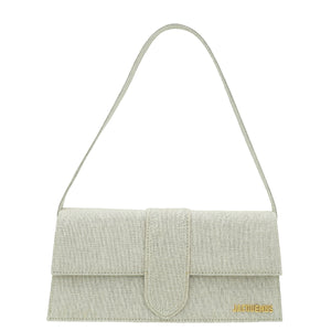 Jacquemus Beige Le Bambino Long Flap Linen Bag