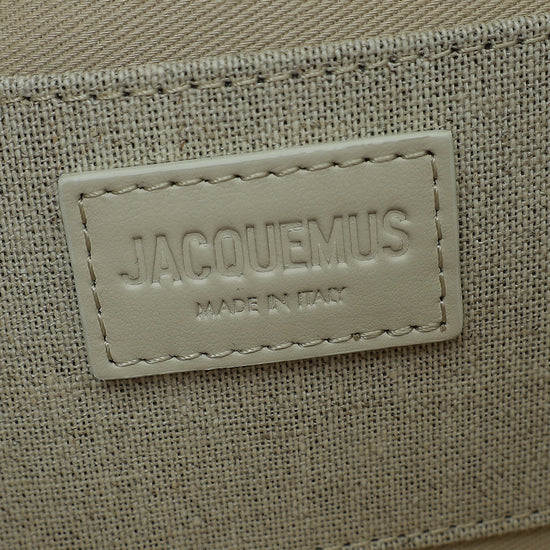 Jacquemus Beige Le Bambino Long Flap Linen Bag