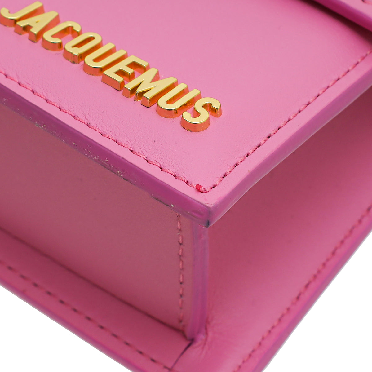 Jacquemus Pink Le Bambino Long Flap Shoulder Bag