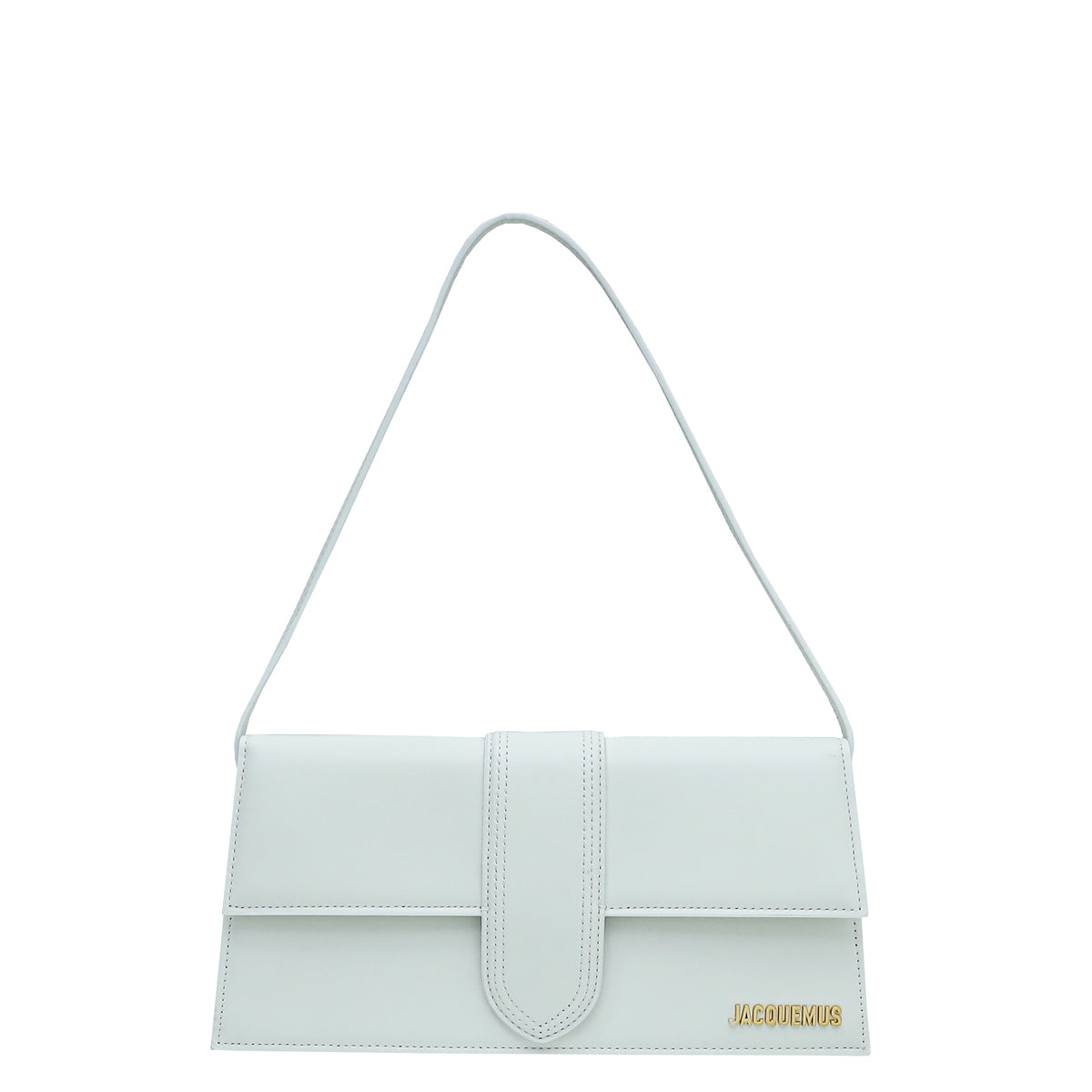 Jacquemus White Le Bambino Long Flap Shoulder Bag-Jacquemus-THE CLOSET