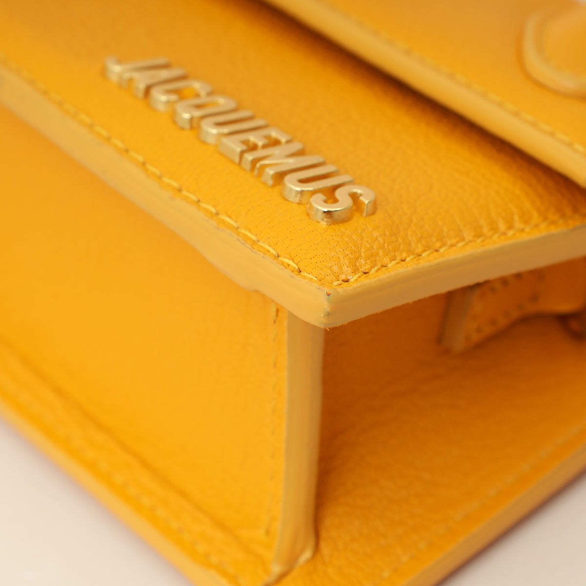 Jacquemus Yellow Orange The Long Chiquito Bag-Jacquemus-THE CLOSET
