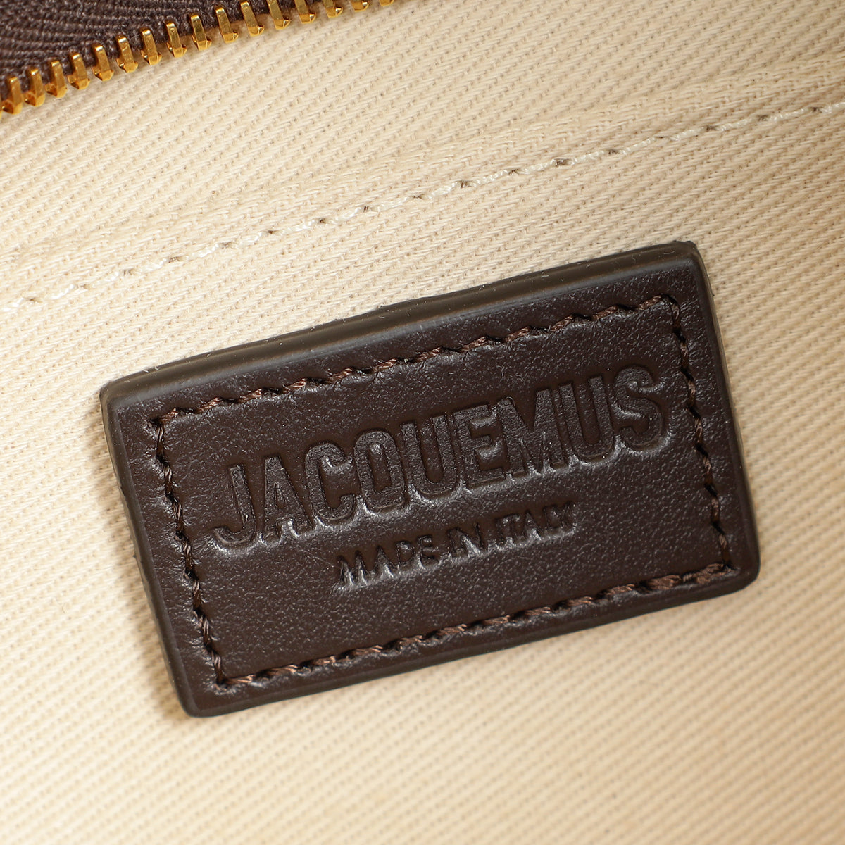 Jacquemus Dark Brown Le Bisou Perle Python-Embossed Shoulder Bag