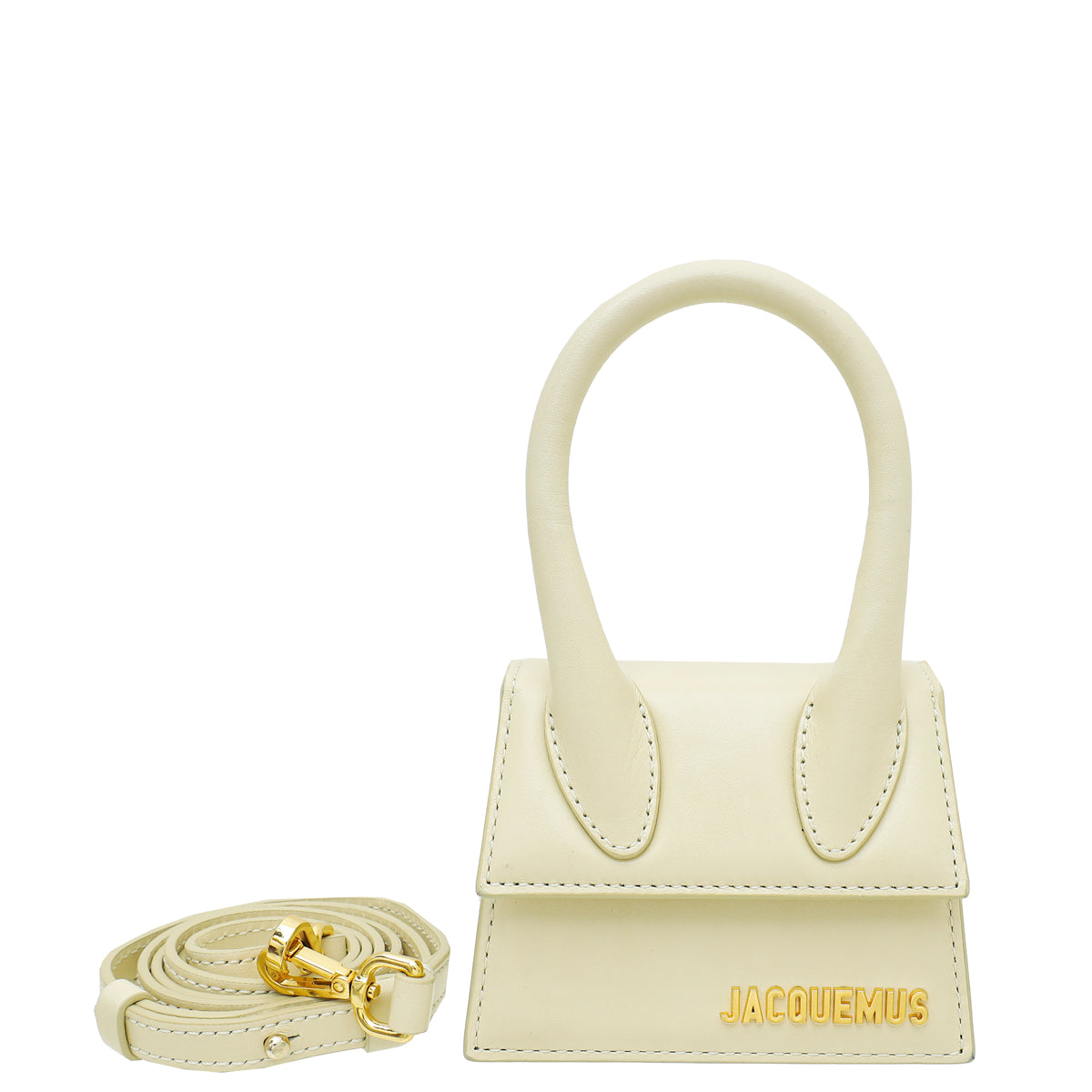 Jacquemus Ivory Le Chiquito Signature Mini Bag-Jacquemus-THE CLOSET