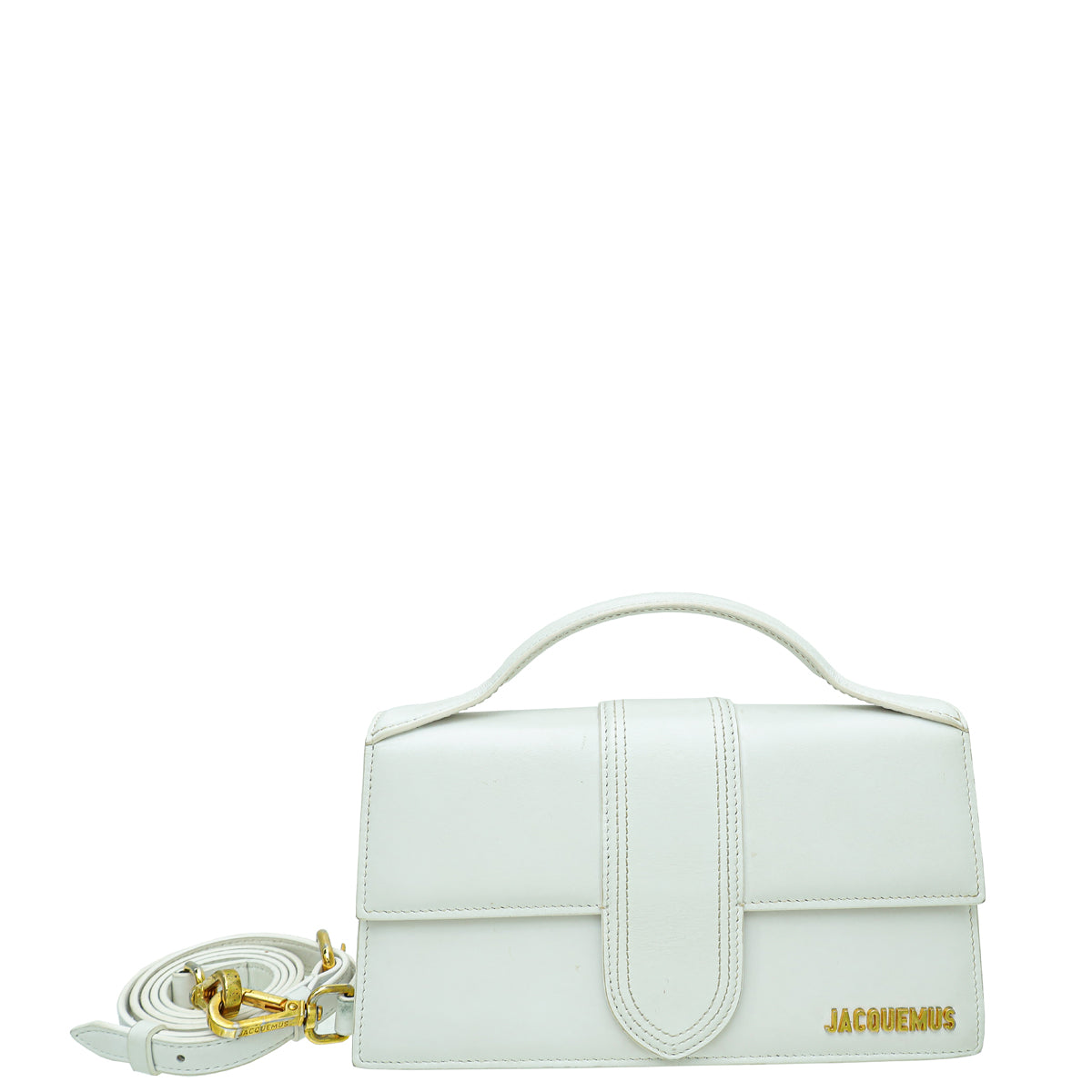 Jacquemus White Le Grand Bambino Les Classiques Flap Bag-Jacquemus-THE CLOSET