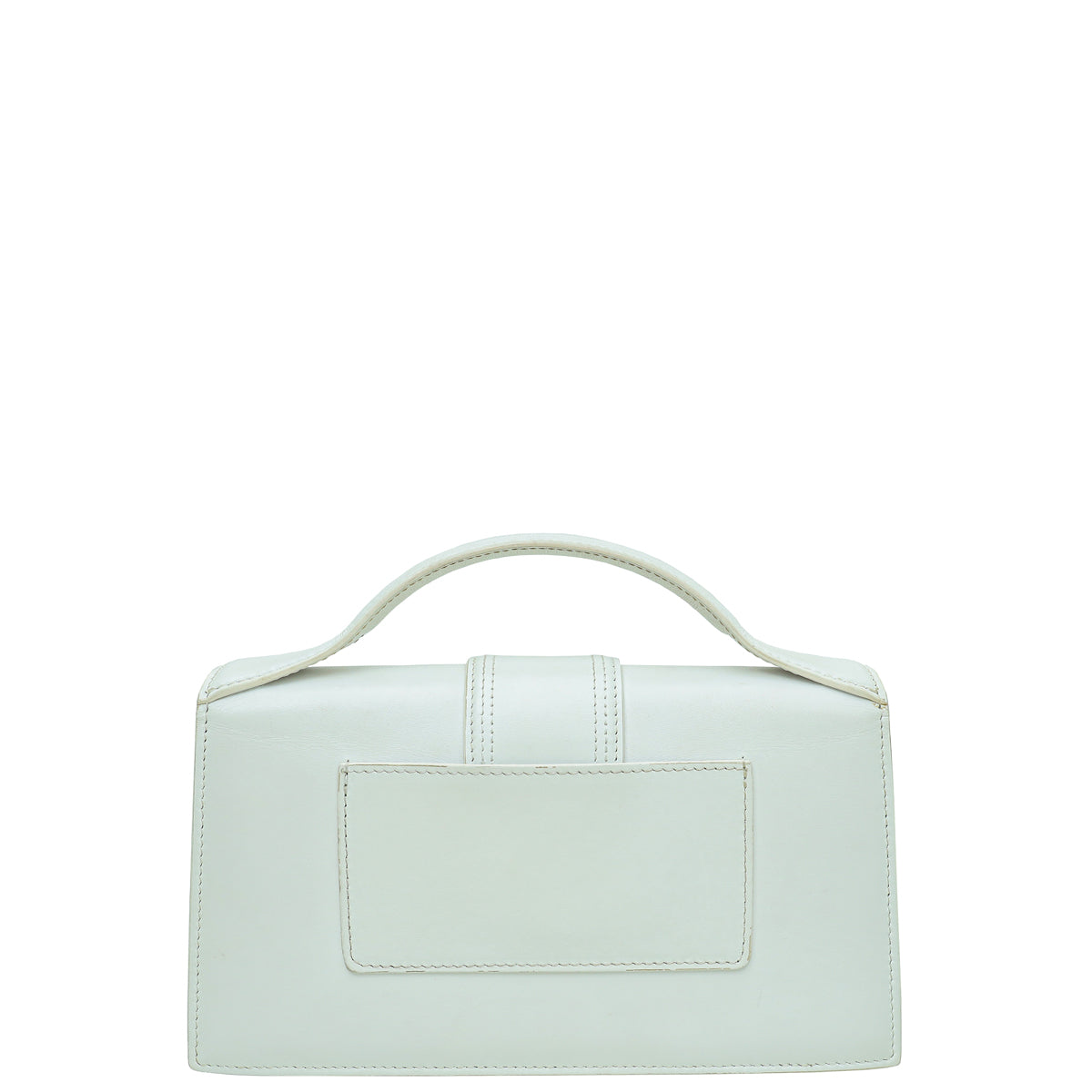 Jacquemus White Le Grand Bambino Les Classiques Flap Bag-Jacquemus-THE CLOSET