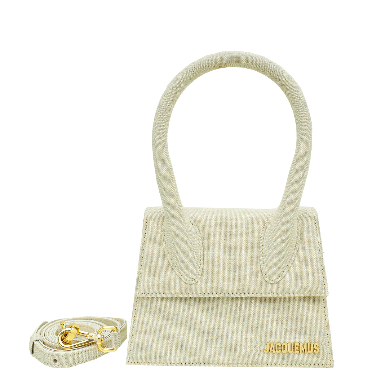 Jacquemus Greige Le Chiquito Moyen Les Classiques Bag-Jacquemus-THE CLOSET