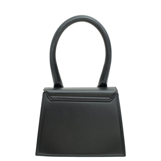 Jacquemus Black Le Chiquito Noeud Top Handle Medium Bag