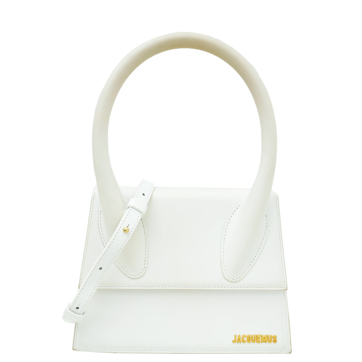 Jacquemus White Le Grand Chiquito Top-Handle Large Bag