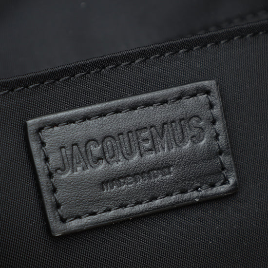 Jacquemus Black Le Bambimou in Padded Nylon Shoulder Bag