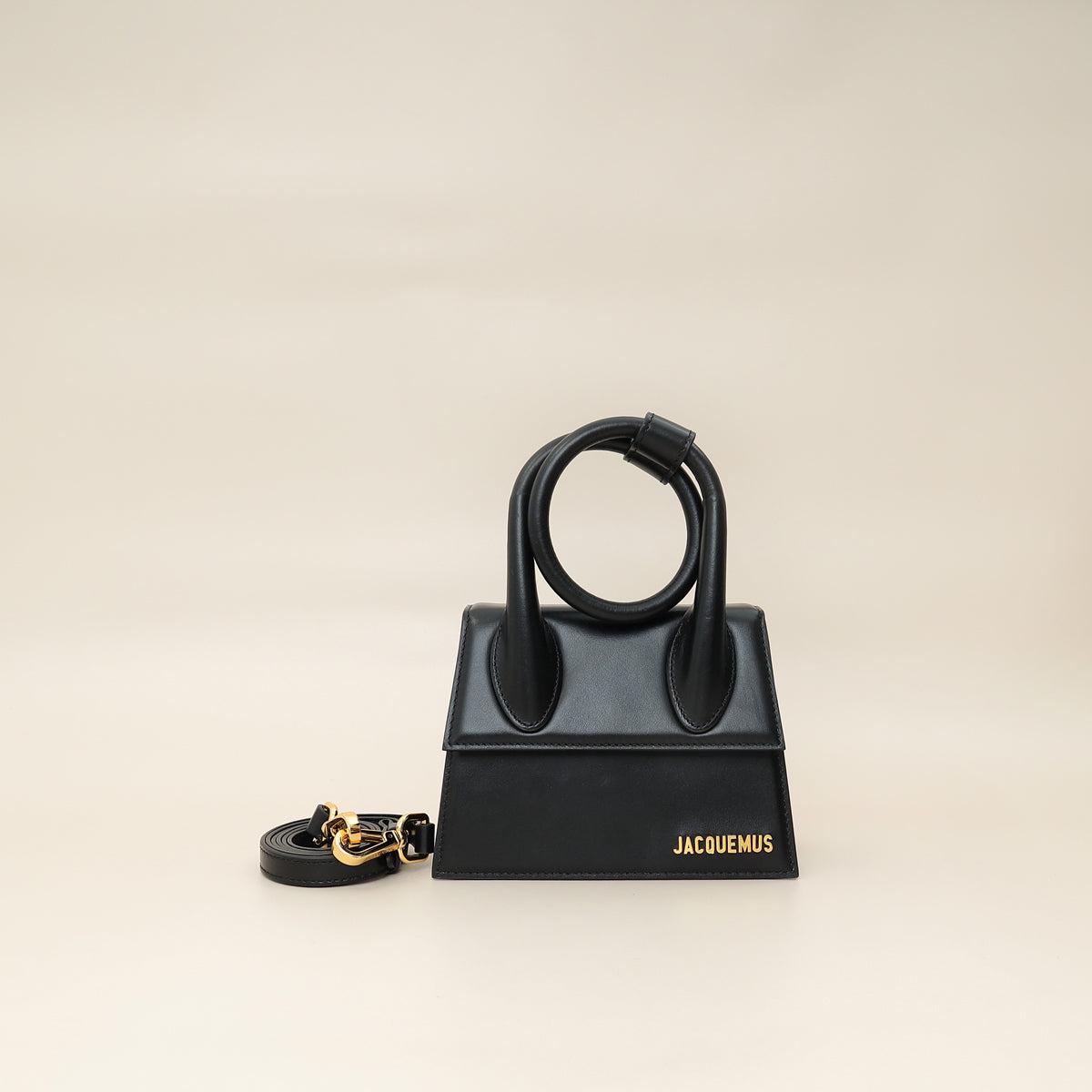 Jacquemus Black Le Chiquito Noeud bag-Jacquemus-THE CLOSET