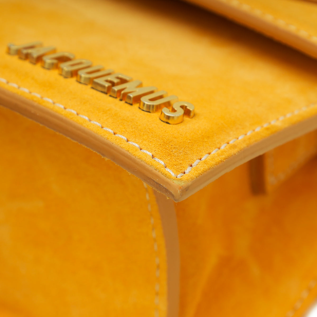 Jacquemus Yellow Suede Le Chiquito Moyen Bag