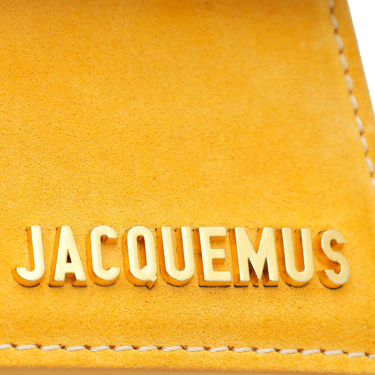 Jacquemus Yellow Suede Le Chiquito Moyen Bag