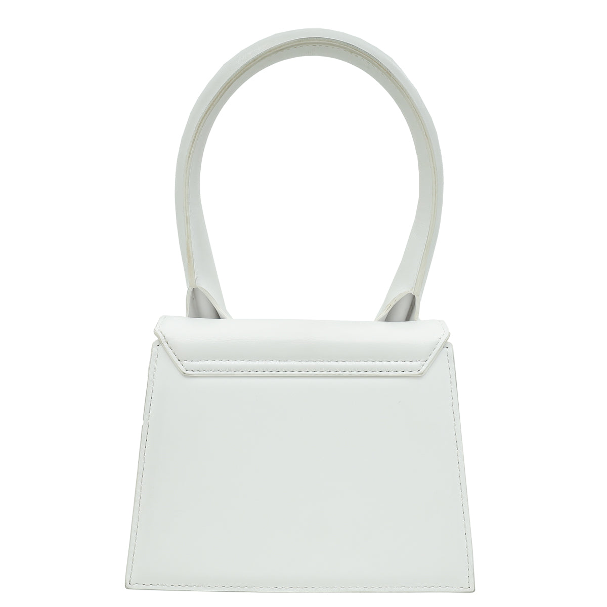 Jacquemus White Le Chiquito Moyen Top Handle Bag-Jacquemus-THE CLOSET