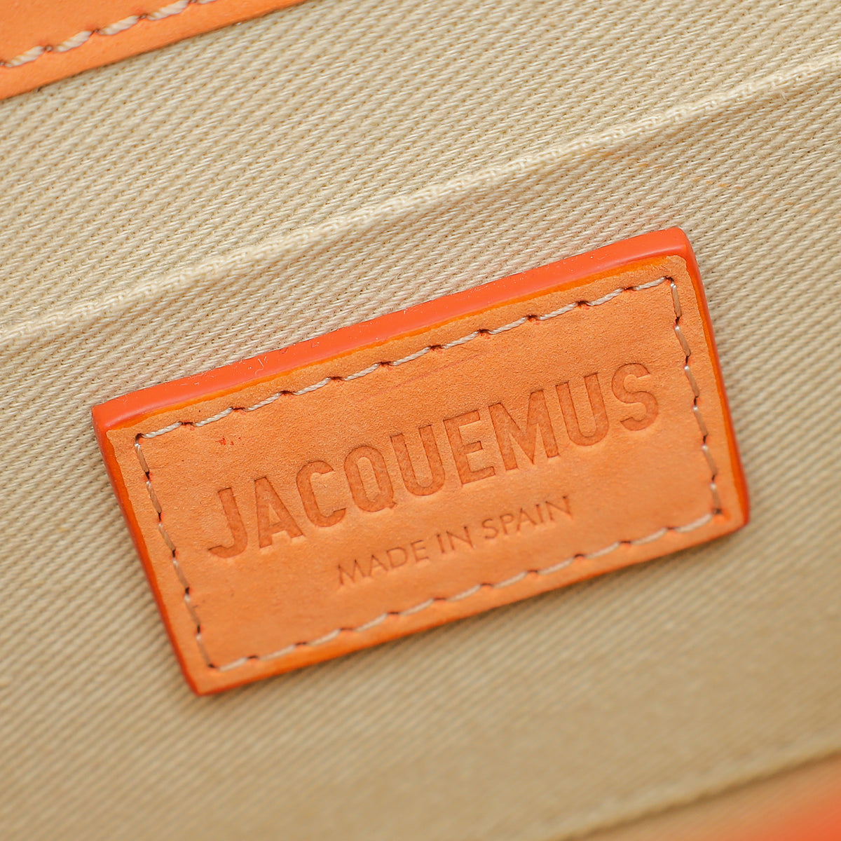 Jacquemus Peach Le Chiquito Noeud Les Classiques Coiled Handle Bag